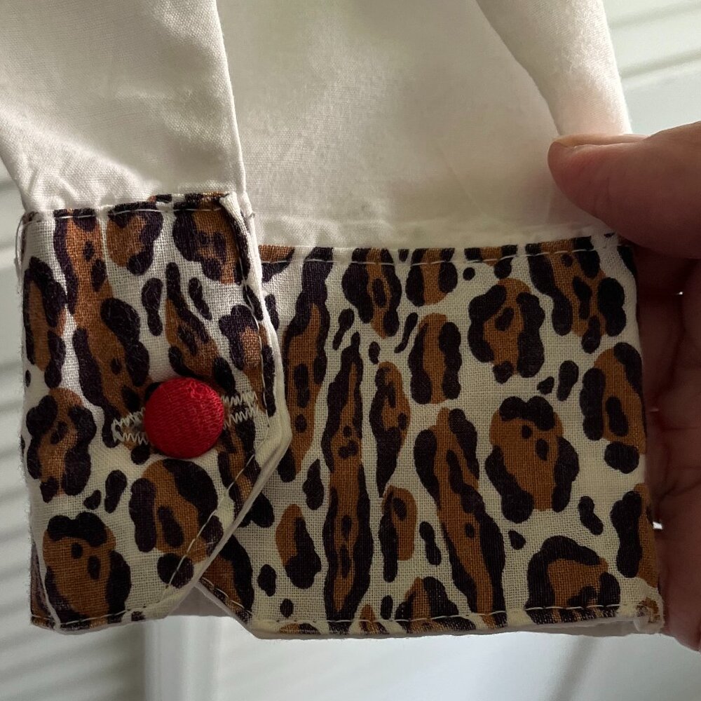 Lanie New York Mis-Matched Print Long Sleeve Blouse. XL - Picture 6 of 6